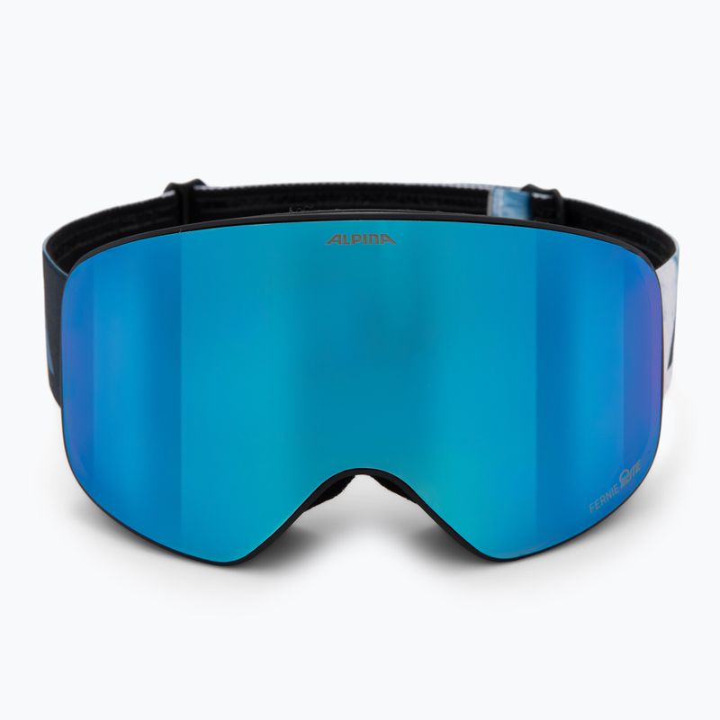 Detské lyžiarske okuliare Alpina Fernie Q-Lite black/blue matt 2