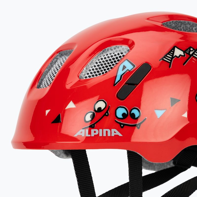 Detská cyklistická prilba Alpina Ximo 2 Jr red smile gloss 8