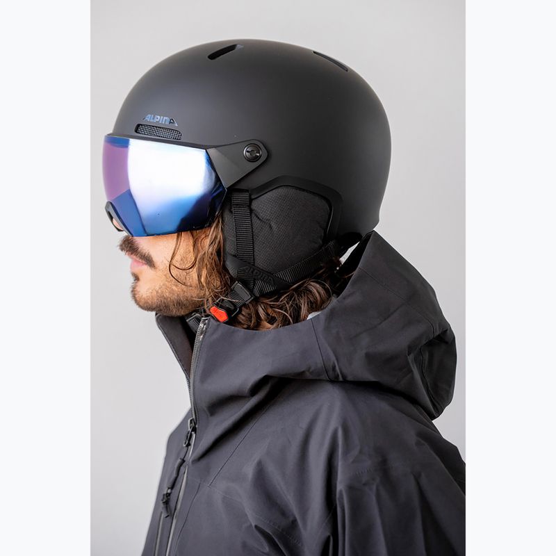 Lyžiarska prilba Alpina Arber 2 Visor Q-Lite black matte 6