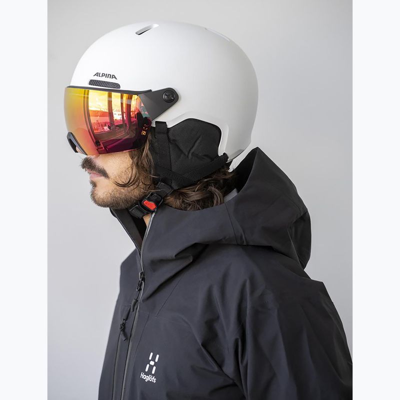 Lyžiarska prilba Alpina Arber 2 Visor Q-Lite white matt 6
