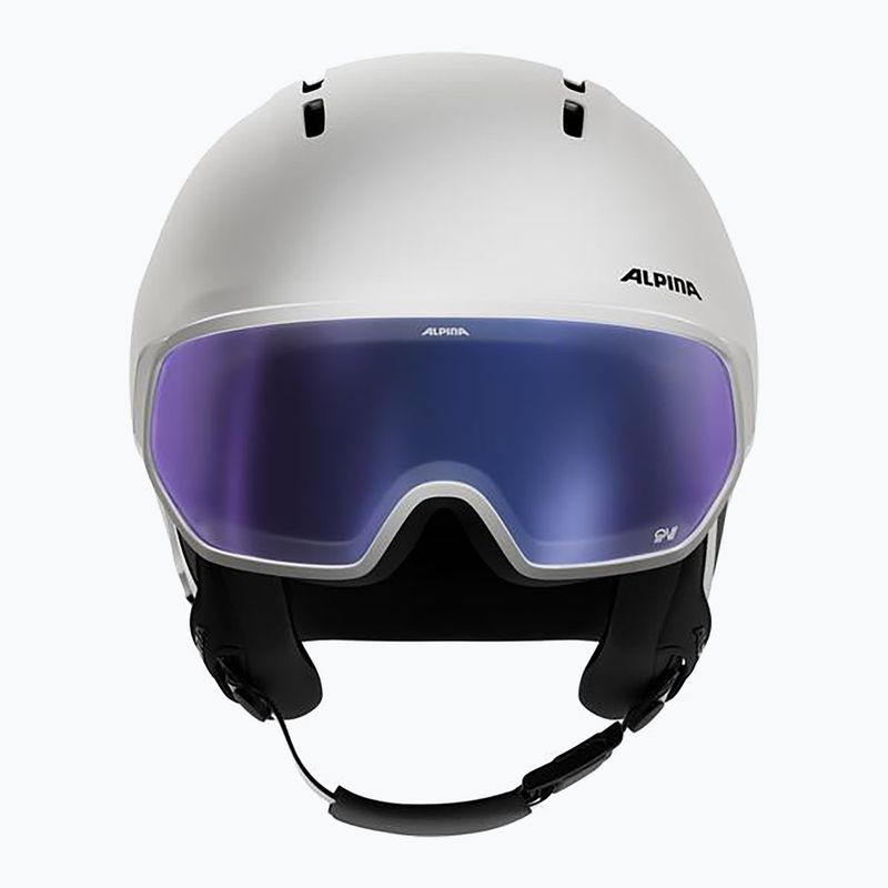 Lyžiarska prilba Alpina Vizzard QV MIPS white matt 3