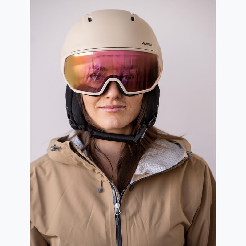 Lyžiarska prilba Alpina Vizzard QV MIPS sand matt 7