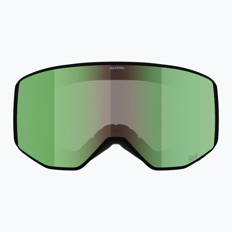 Lyžiarske okuliare Alpina Venet Q-Lite black/green matt 2