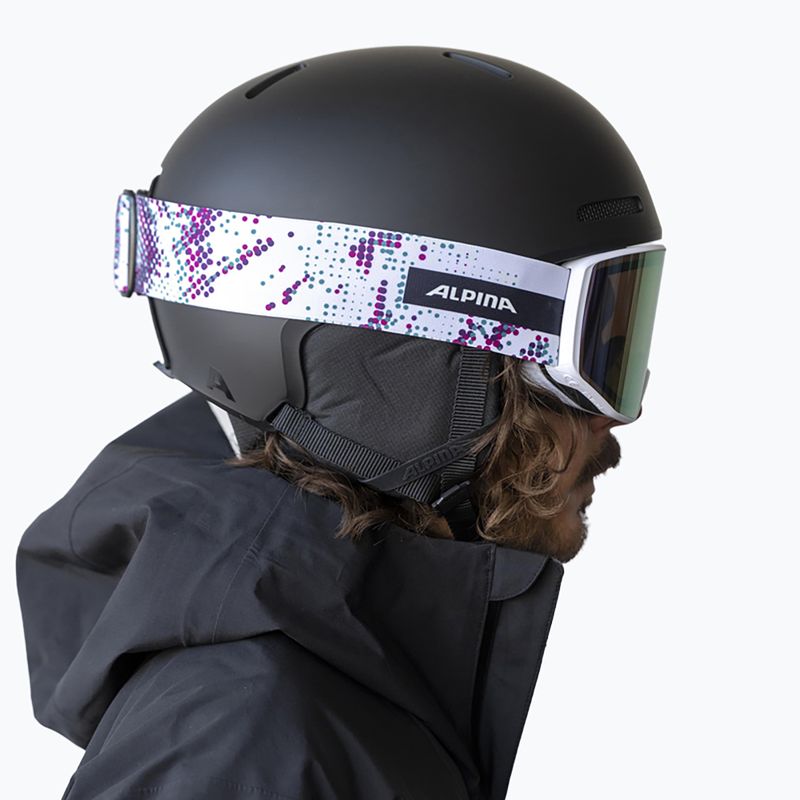 Lyžiarske okuliare Alpina Venet M Q-Lite  white/lilac matt 6