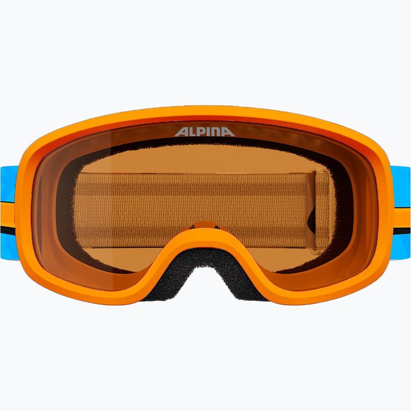 Detské lyžiarske okuliare Alpina Piney 2.0 orange/blue matt 2