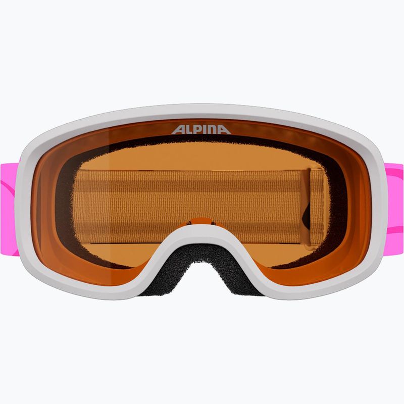 Detské lyžiarske okuliare Alpina Piney 2.0 white/pink matt 2
