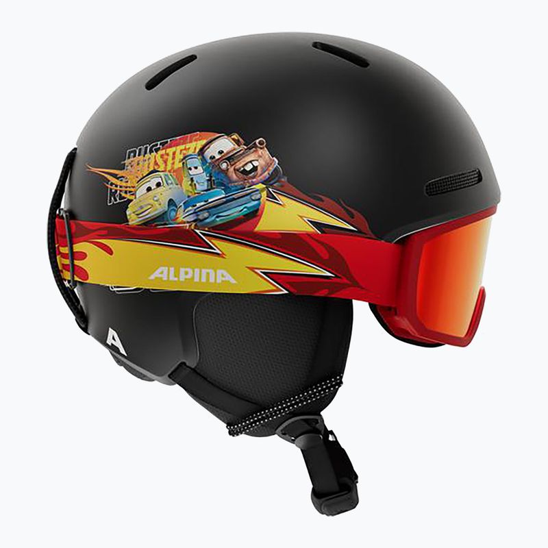 Detská lyžiarska prilba Alpina Zupo 2 Disney Set Jr cars 2