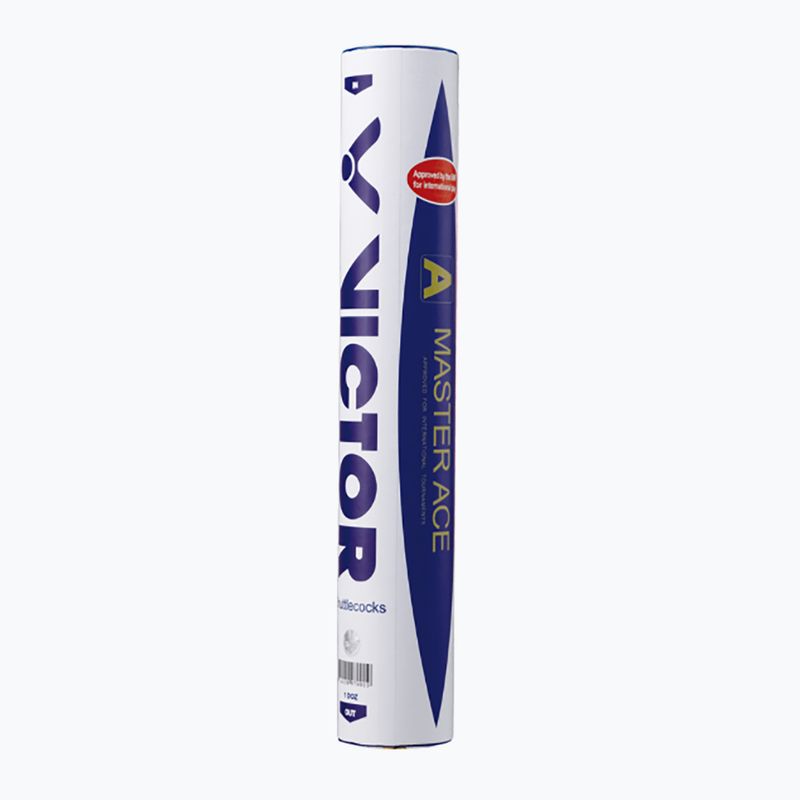 VICTOR Master Ace 78 bedmintonové raketky 12 ks biele. 2