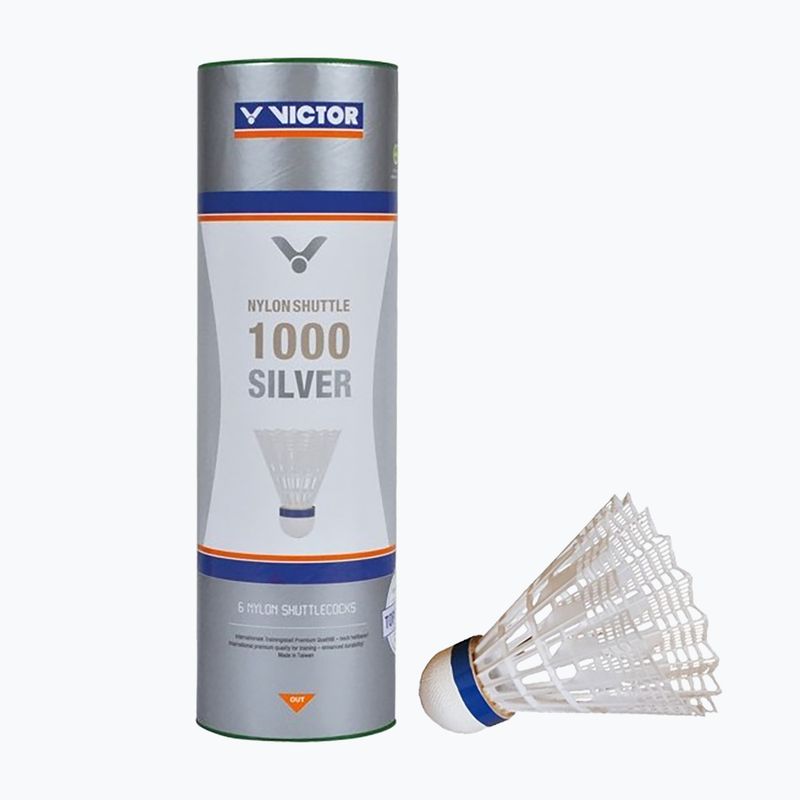 Bedmintonové košíky VICTOR Nylonshuttle 1000 medium white