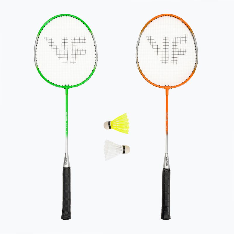 VICTOR VICFUN Hobby bedmintonový set typ B zelený/oranžový