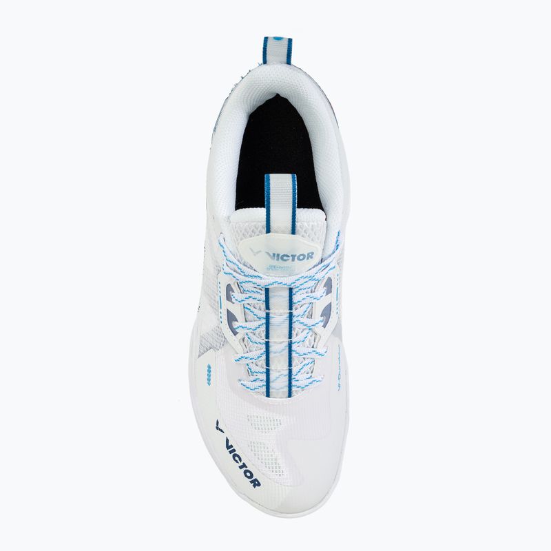Pánska bedmintonová obuv VICTOR S82III AF white/myconos blue 6