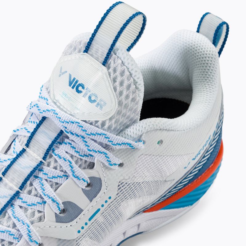 Pánska bedmintonová obuv VICTOR S82III AF white/myconos blue 9