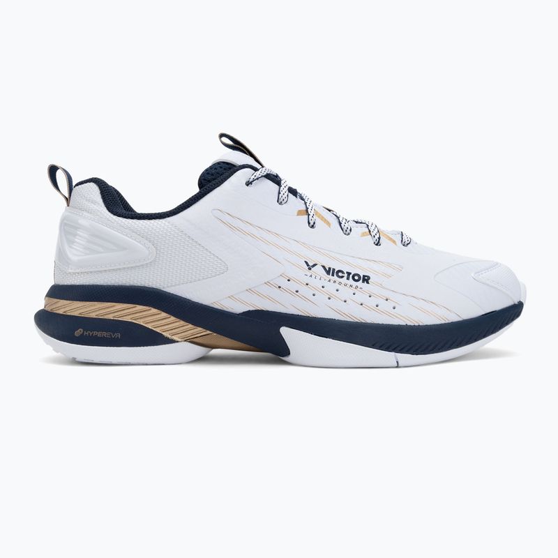 Pánske bedmintonové topánky VICTOR A970TD AX bright white/light gold 2