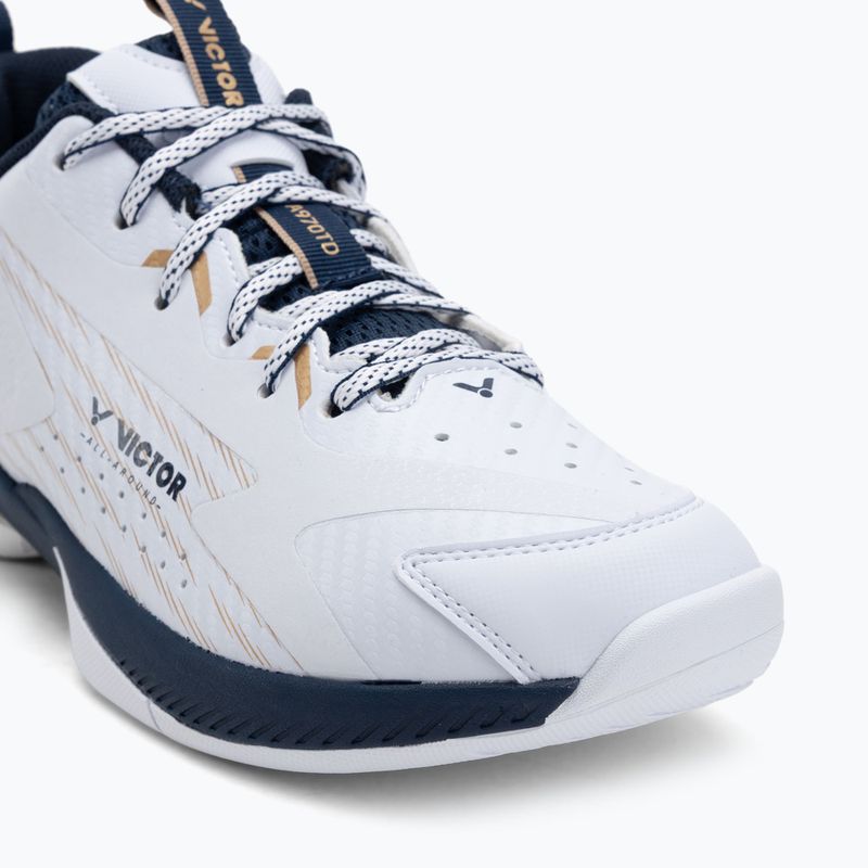 Pánske bedmintonové topánky VICTOR A970TD AX bright white/light gold 7