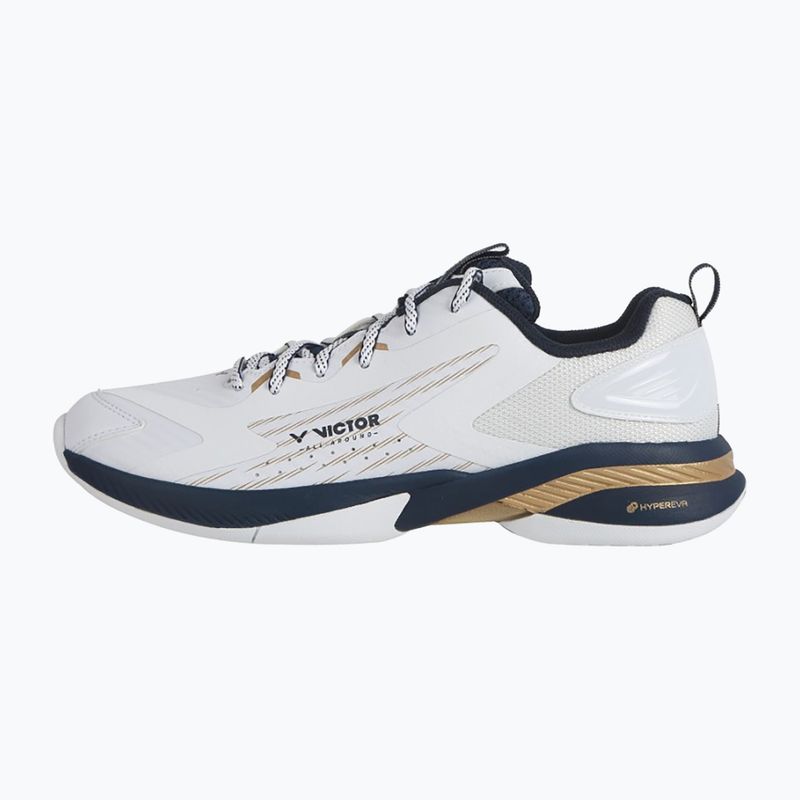 Pánske bedmintonové topánky VICTOR A970TD AX bright white/light gold 9