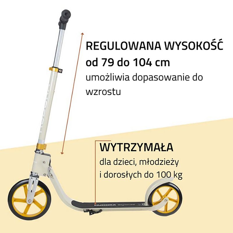 Skúter Hudora Bigwheel 215 béžový 14127 9
