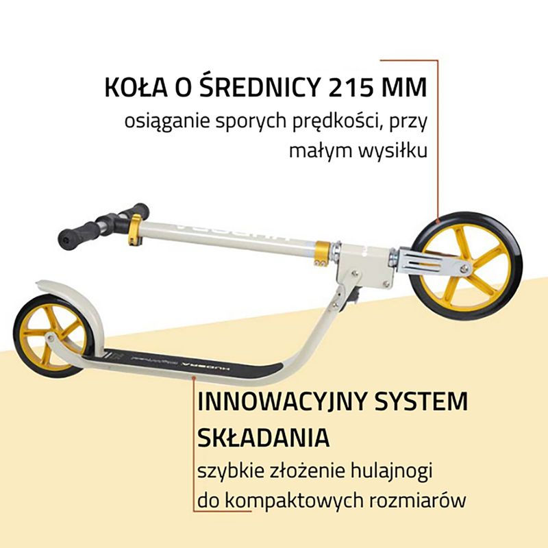 Skúter Hudora Bigwheel 215 béžový 14127 10