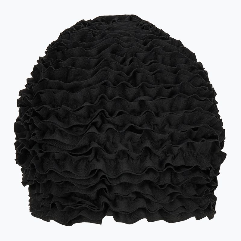 Dámska plavecká čiapka Fashy Exclusive Frill black