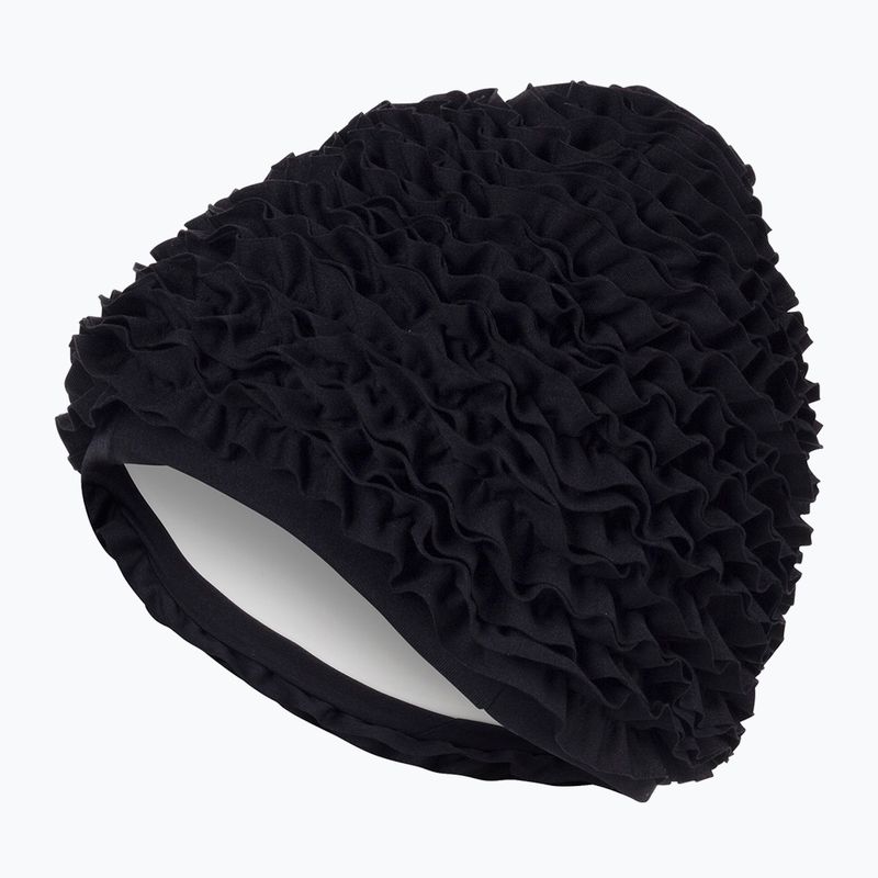 Dámska plavecká čiapka Fashy Exclusive Frill black