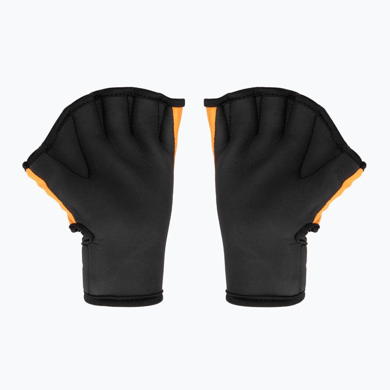 Aquafitness rukavice  Fashy 4462 neoprénové oranžová/čierna 2