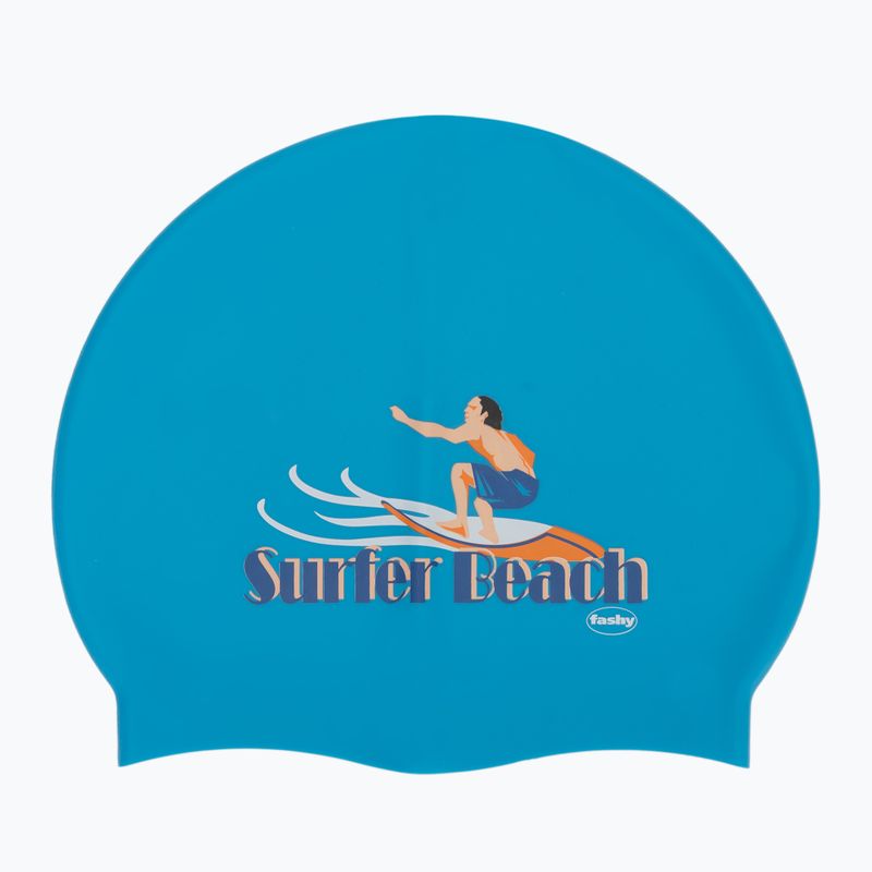 Fashy detská plavecká čiapka 3047 Printed sky blue