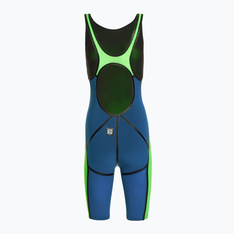 Dámske jednodielne plavky aquaFeel Neck to Knee Speedblue neon green 2