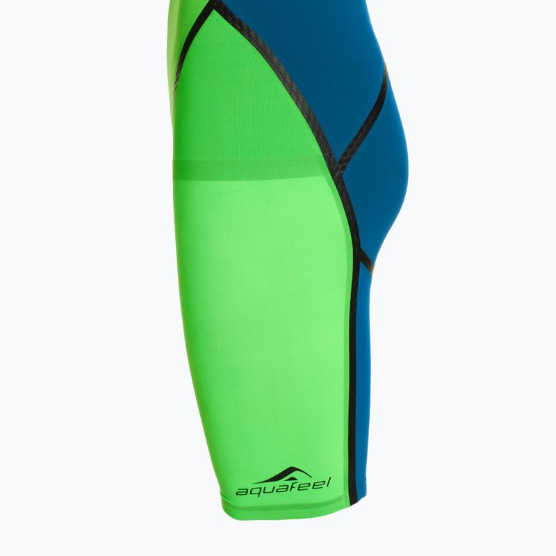 Dámske jednodielne plavky aquaFeel Neck to Knee Speedblue neon green 3