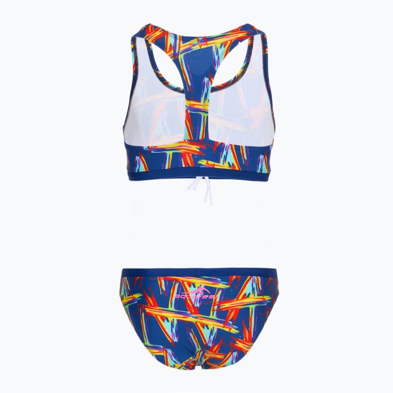 Detské dvojdielne plavky aquafeel Racerback colorful a 2