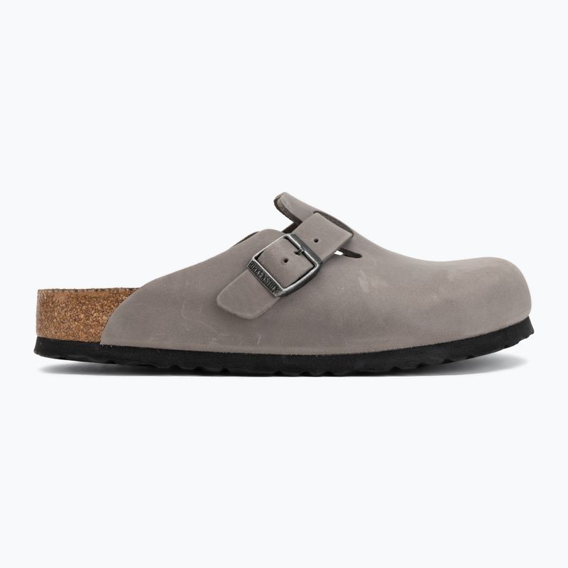 Šľapky BIRKENSTOCK Boston Soft Footbed Oiled Leather Regular iron 2