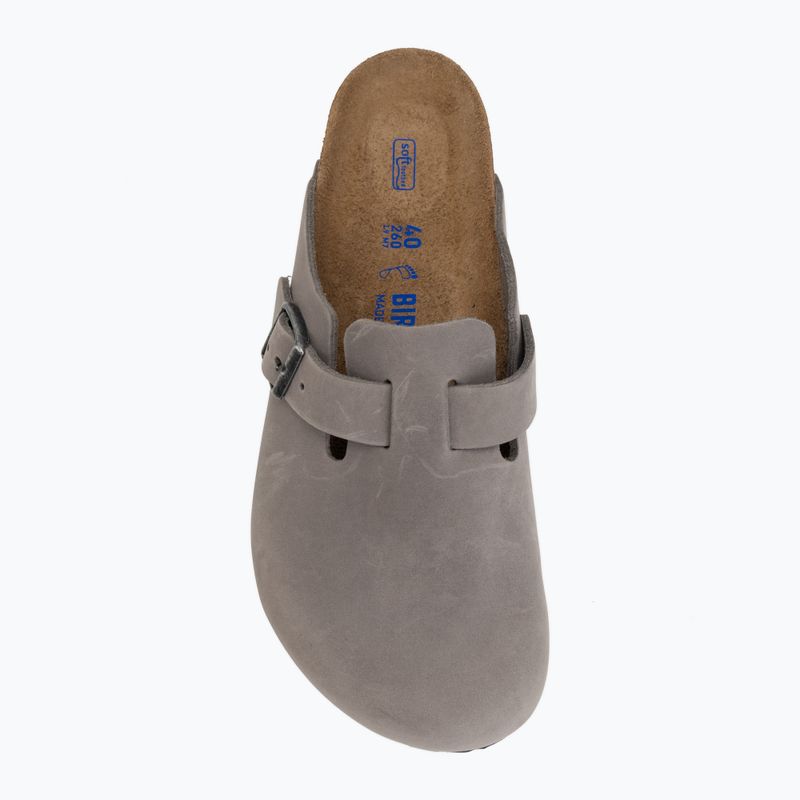 Šľapky BIRKENSTOCK Boston Soft Footbed Oiled Leather Regular iron 5