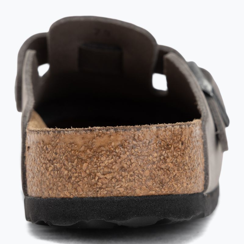 Šľapky BIRKENSTOCK Boston Soft Footbed Oiled Leather Regular iron 6