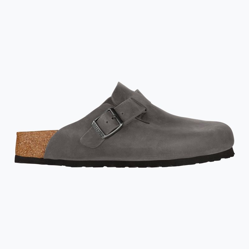 Šľapky BIRKENSTOCK Boston Soft Footbed Oiled Leather Regular iron 2