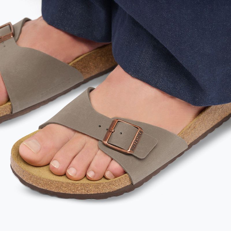 Dámske šľapky BIRKENSTOCK Madrid Birkibuc Regular stone 10