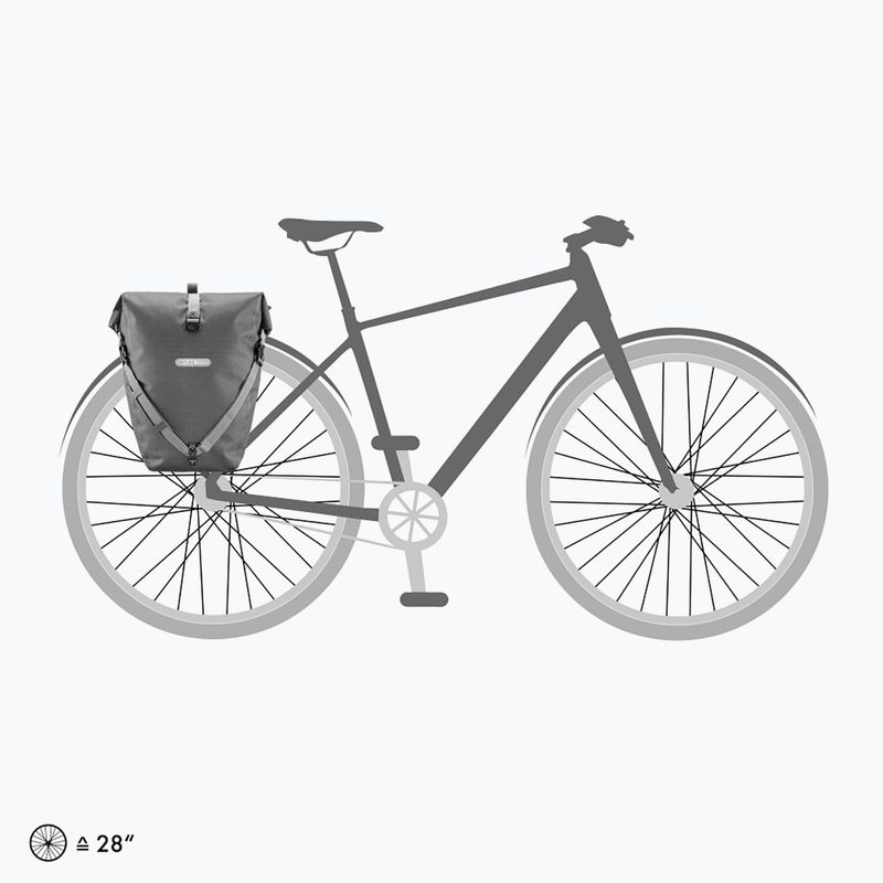 Batohy na bicykel Ortlieb Zadné koliesko Urban Line sivé O-F552 14