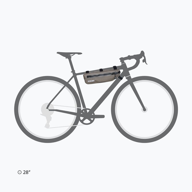 Taška na bicykel na rám ORTLIEB Frame-Pack Toptube 3 l dark sand 9