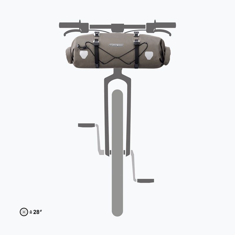 Taška na bicykel na riadidlá ORTLIEB Handlebar-Pack Flex 15 l dark sand 7