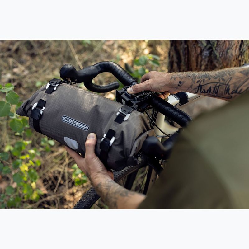 Cyklistická taška na riadidlá ORTLIEB Handlebar-Pack Flex 9 l dark sand 10