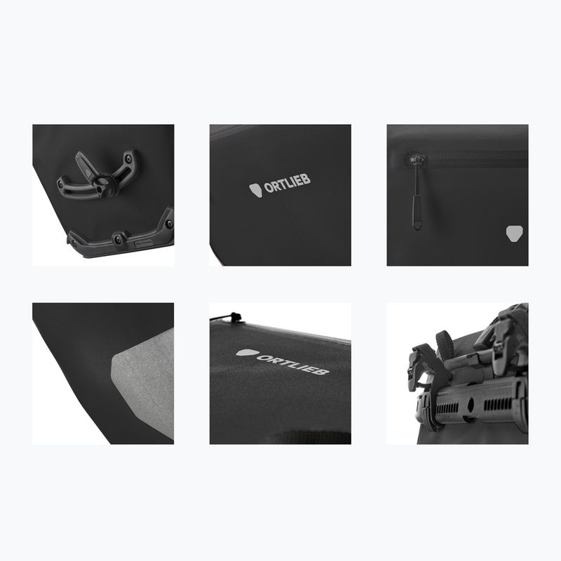 Brašna na bicykel Ortlieb Tylna Back-Roller Zip-Pocket Tidura Strong QL2.2 20L black 9
