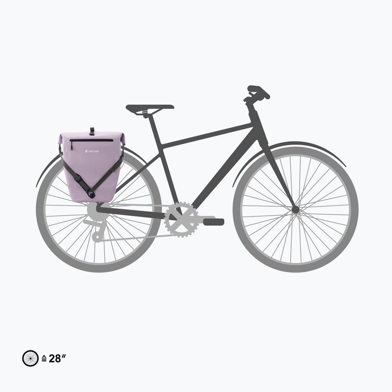 Brašna na bicykel Ortlieb Tylna Back-Roller Zip-Pocket Tidura Strong QL2.2 20L lavender 8