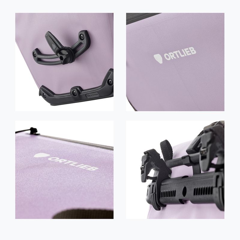 Brašna na bicykel Ortlieb Tylna Back-Roller Zip-Pocket Tidura Strong QL2.2 20L lavender 9