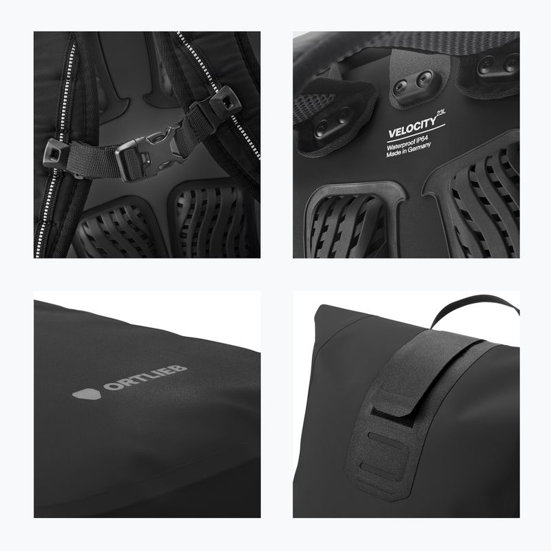 Batoh Ortlieb Velocity Tidura Strong 23L black 9