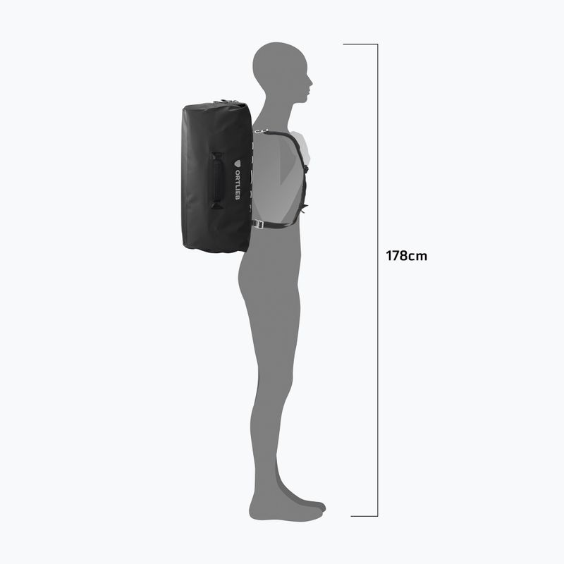 Cestovná taška Ortlieb Duffle Zip Tidura Strong 60L black 11