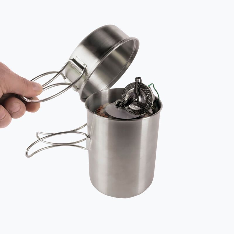 Súprava cestovného riadu Tatonka Handle Mug 600 ml steel 8