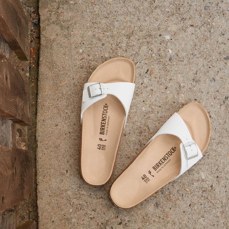 BIRKENSTOCK Madrid BF Úzke biele obuv 12