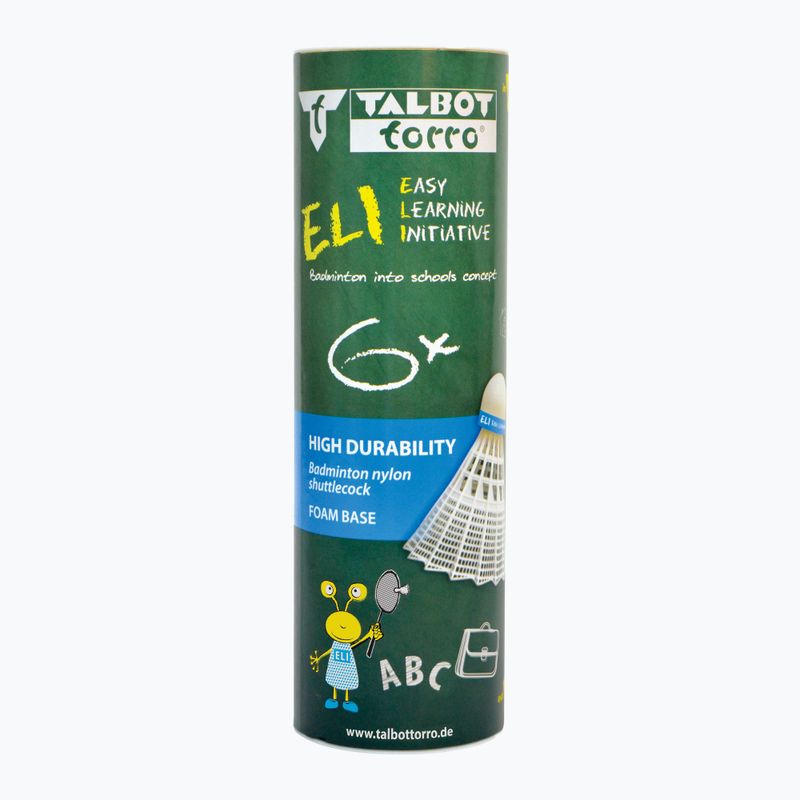 Badmintonové košíky Talbot-Torro Eli 6 ks biele. 5