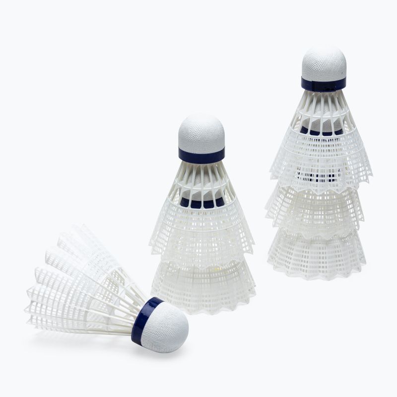 Talbot-Torro Tech 350 bedmintonové raketky, nylon 6 ks biela 479102 2