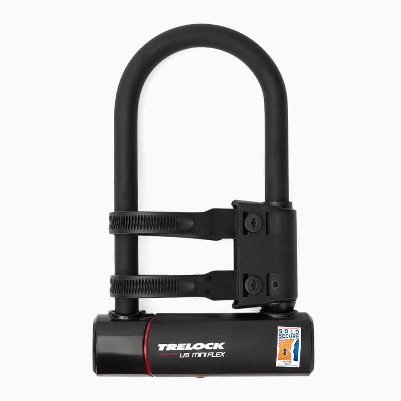 Zámok na bicykel Trelock U5 Mini Flex U-Lock čierny
