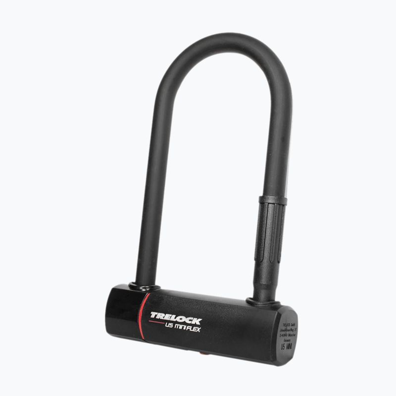 Zámok na bicykel Trelock U5 Mini Flex U-Lock čierny