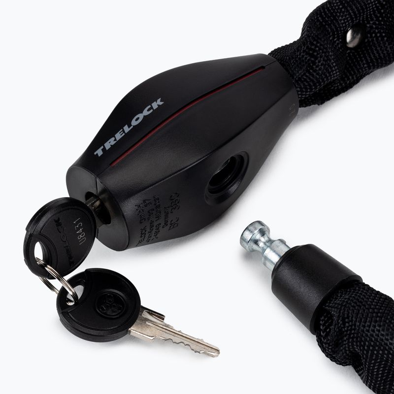 Trelock Bc 380/85/7 reťazový zámok na bicykel čierny TR-8005432 3