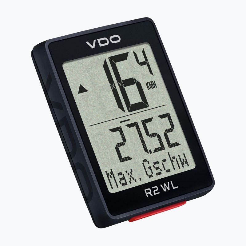 Počítadlo cyklov VDO R2 WL ATS čierne 64025 2